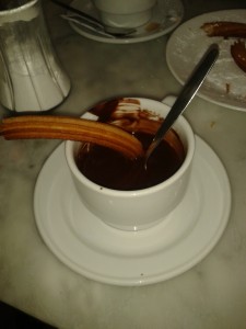 Churros con chocolate