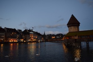 Pont kappelbrucke soirée