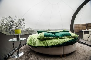 Glamping en bulle 