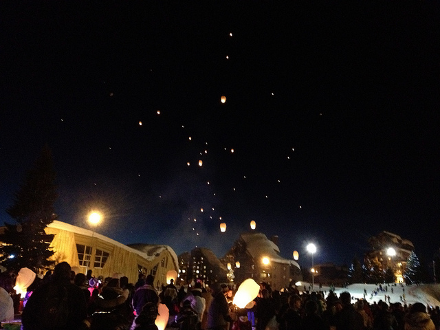 station de ski pour faire la fête