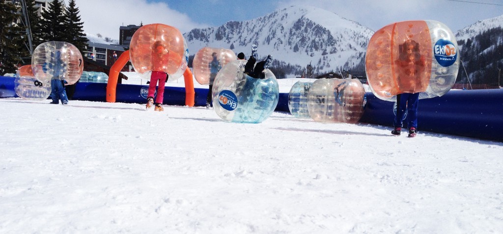 Le Bubble Foot - Crédit photo @Les Menuires OT