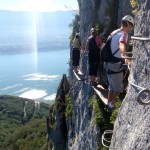 Via ferrata du Roc de Cornillon au Bourget du lac - @OT Savoie Mont Blanc